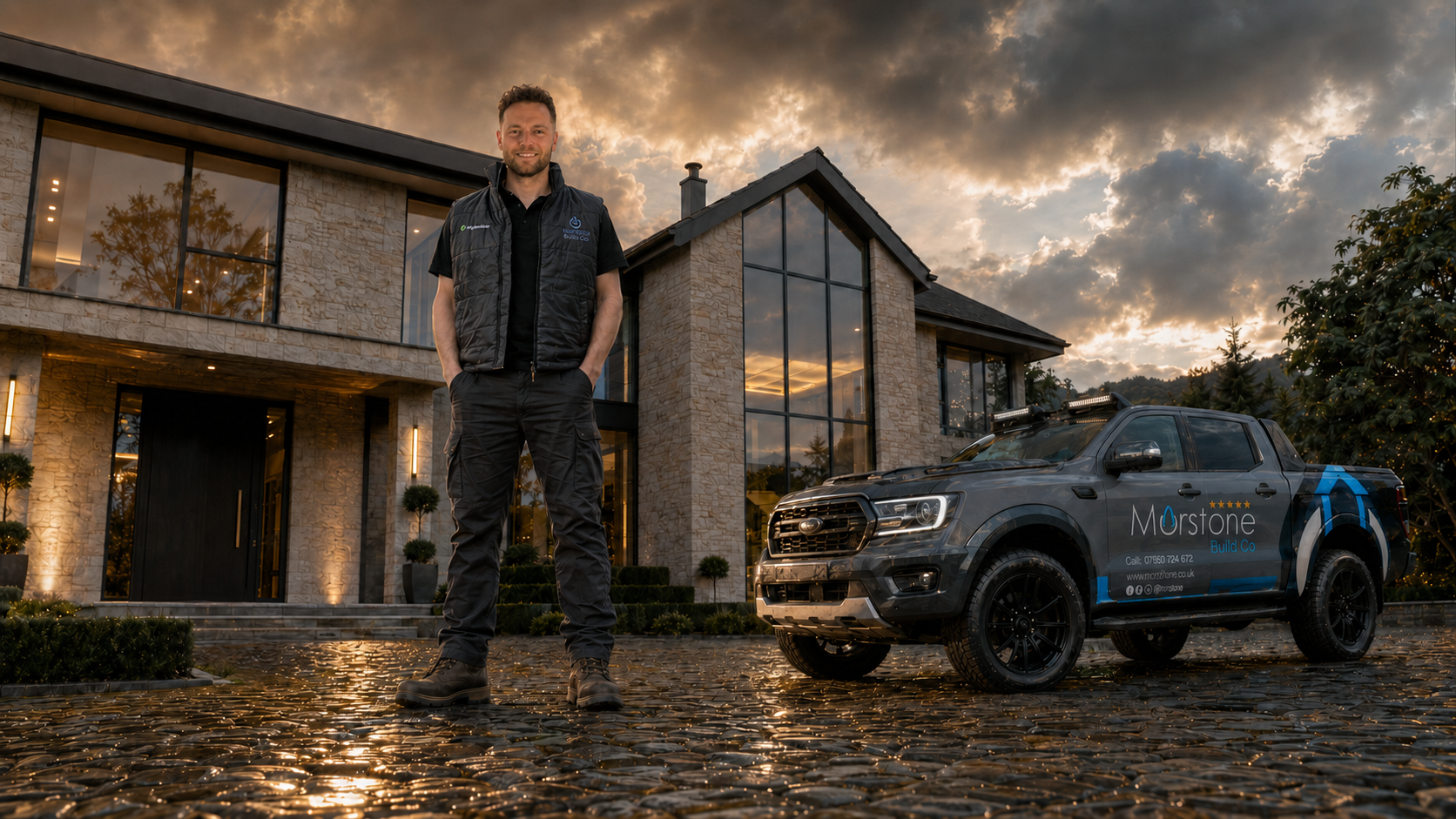 Mark Thomas representing Morstone Build Co with the Morstone fleet